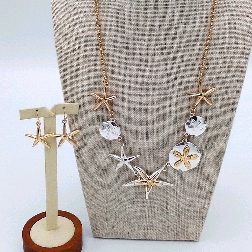 Rosemarie Starfish and Sand Dollar Jewelry Set